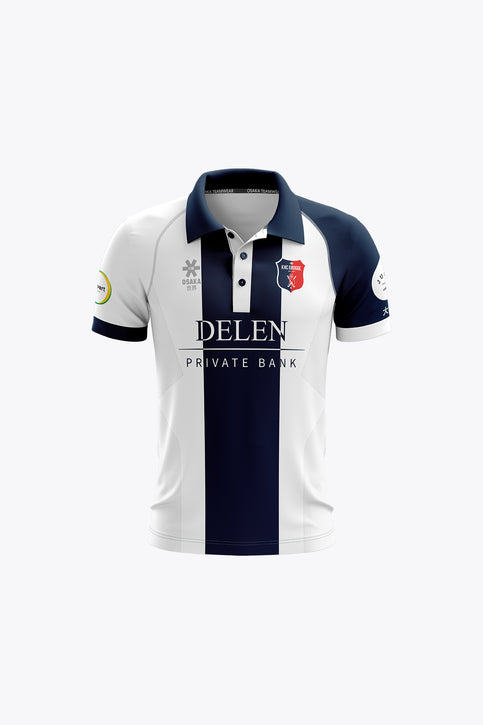 KHC Brugge Kids Polo Jersey - White/Navy KHC Brugge Kids Polo Jersey - White/Navy