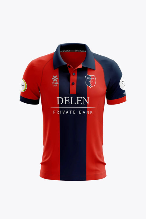 KHC Brugge Men Polo Jersey - Red/Navy KHC Brugge KHC Brugge Men Polo Jersey - Red/Navy - Sports Uniforms Training Range