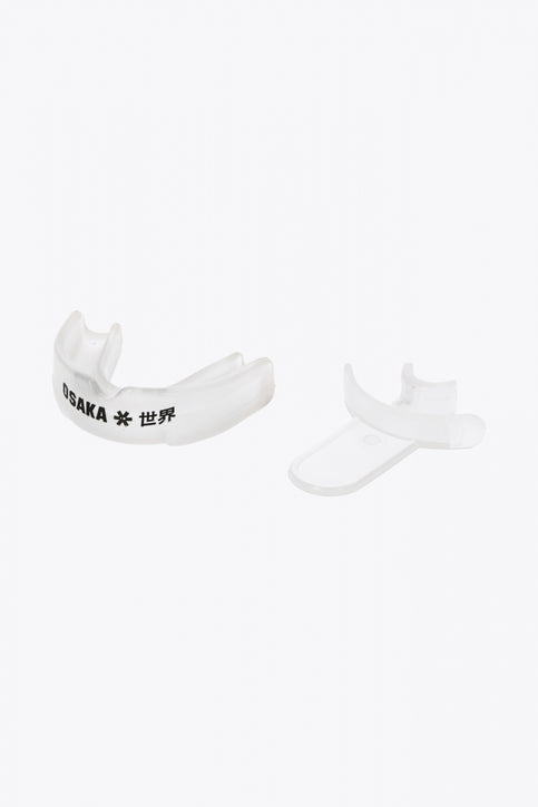 Osaka mouth guard with logo in black