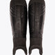 Osaka black shinguard with logo. Front view