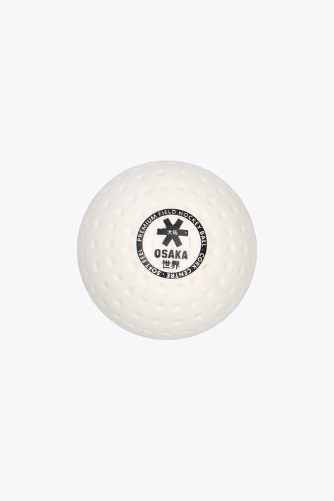 Osaka Field Hockey Balls - 6-PACK | White Osaka hockey balls 6 pack in packaging