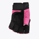 Hockey glove armadillo in black and pink with padded back and fingerless grip