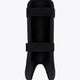 Kids shin guard in black with two adjustable strap bands