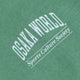 Osaka women half zip sweater green. Detail logo view