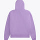 Osaka women hoodie in light purple with white logo. Back flatlay view