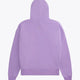 Osaka women hoodie in light purple with white logo. Back flatlay view