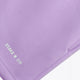 Osaka women shorts in light purple with logo in white. Front flatlay detail logo view