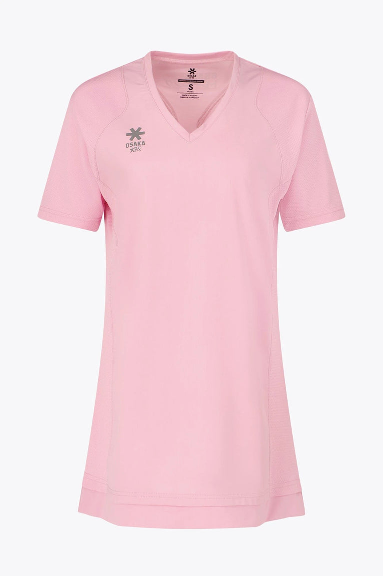 Osaka Osaka Women V-Neck Tech Dress | Fondant Pink - Activewear Apparel