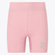 Osaka women tech short thights in pink with grey logo. Front flatlay view