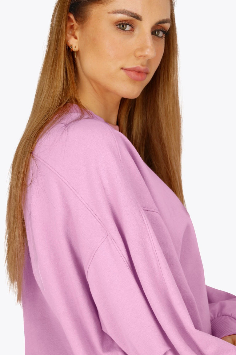 Osaka Osaka Women Cropped Sweater | Begonia Pink - Sweaters Apparel