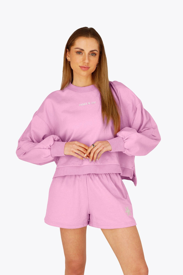 Osaka Osaka Women Cropped Sweater | Begonia Pink - Sweaters Apparel