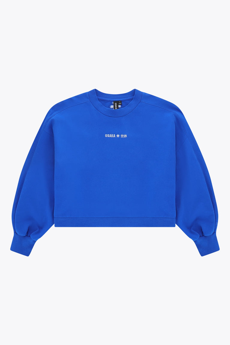 Osaka Women Cropped Sweater | Princess Blue