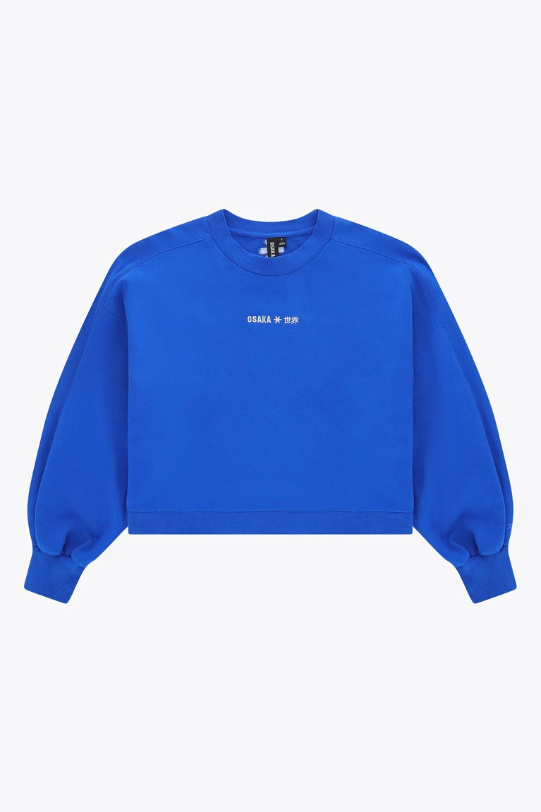 Osaka Osaka Women Cropped Sweater | Princess Blue - Sweaters Apparel