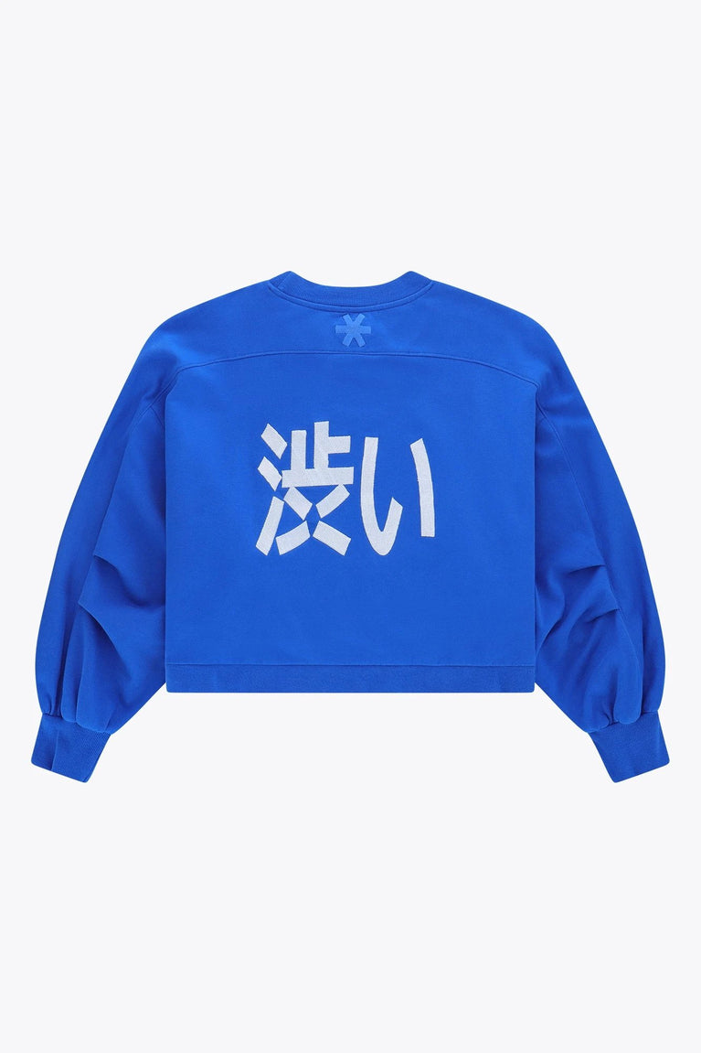 Osaka Osaka Women Cropped Sweater | Princess Blue - Sweaters Apparel