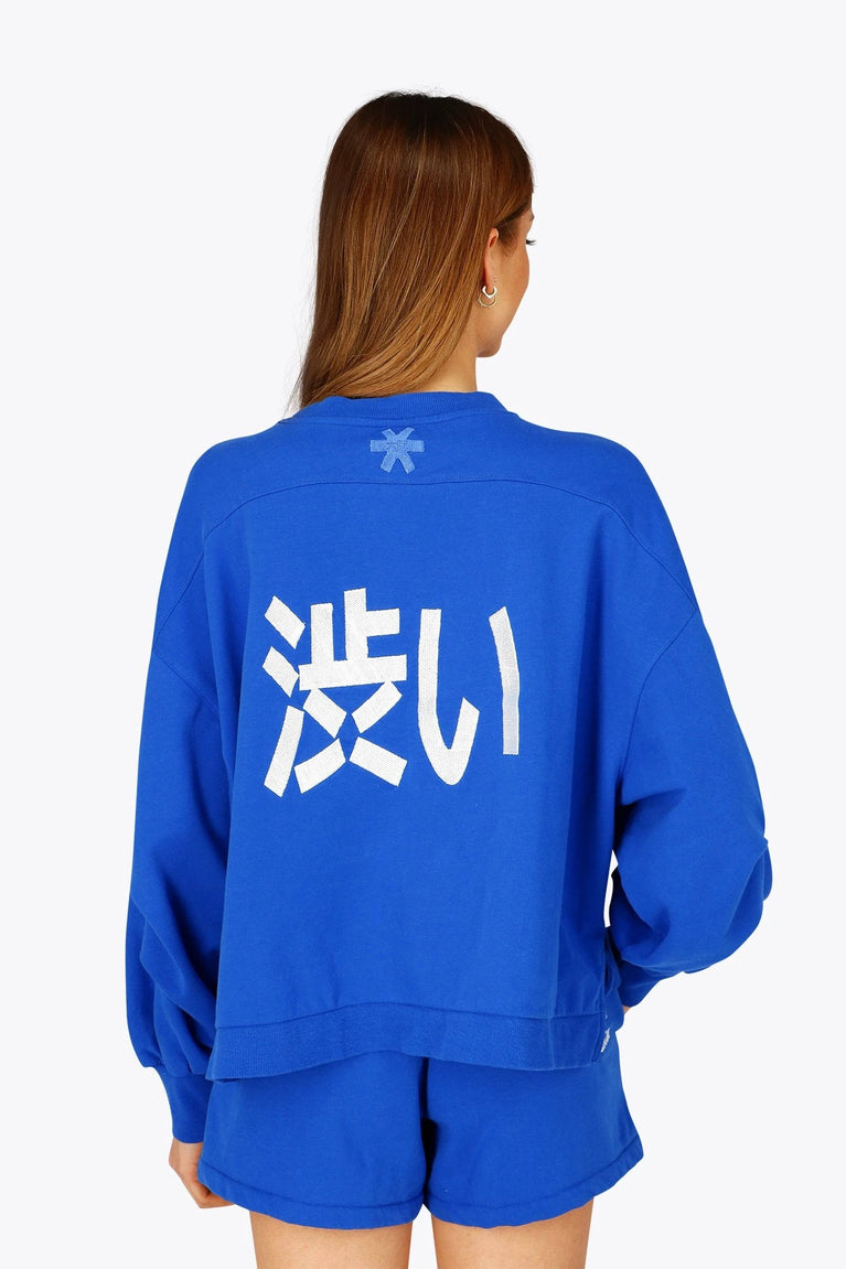 Osaka Osaka Women Cropped Sweater | Princess Blue - Sweaters Apparel