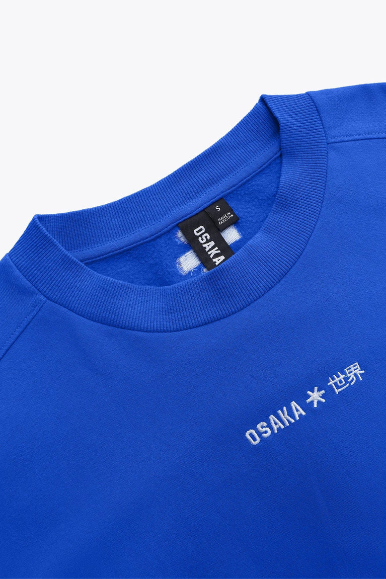 Osaka Osaka Women Cropped Sweater | Princess Blue - Sweaters Apparel