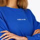 Osaka Osaka Women Cropped Sweater | Princess Blue - Sweaters Apparel