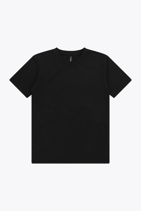 Osaka Unisex Tee Basic | Black Black unisex crew-neck T-shirt with short sleeves