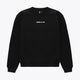 Osaka unisex sweater signature black with white logo. Front flatlay view