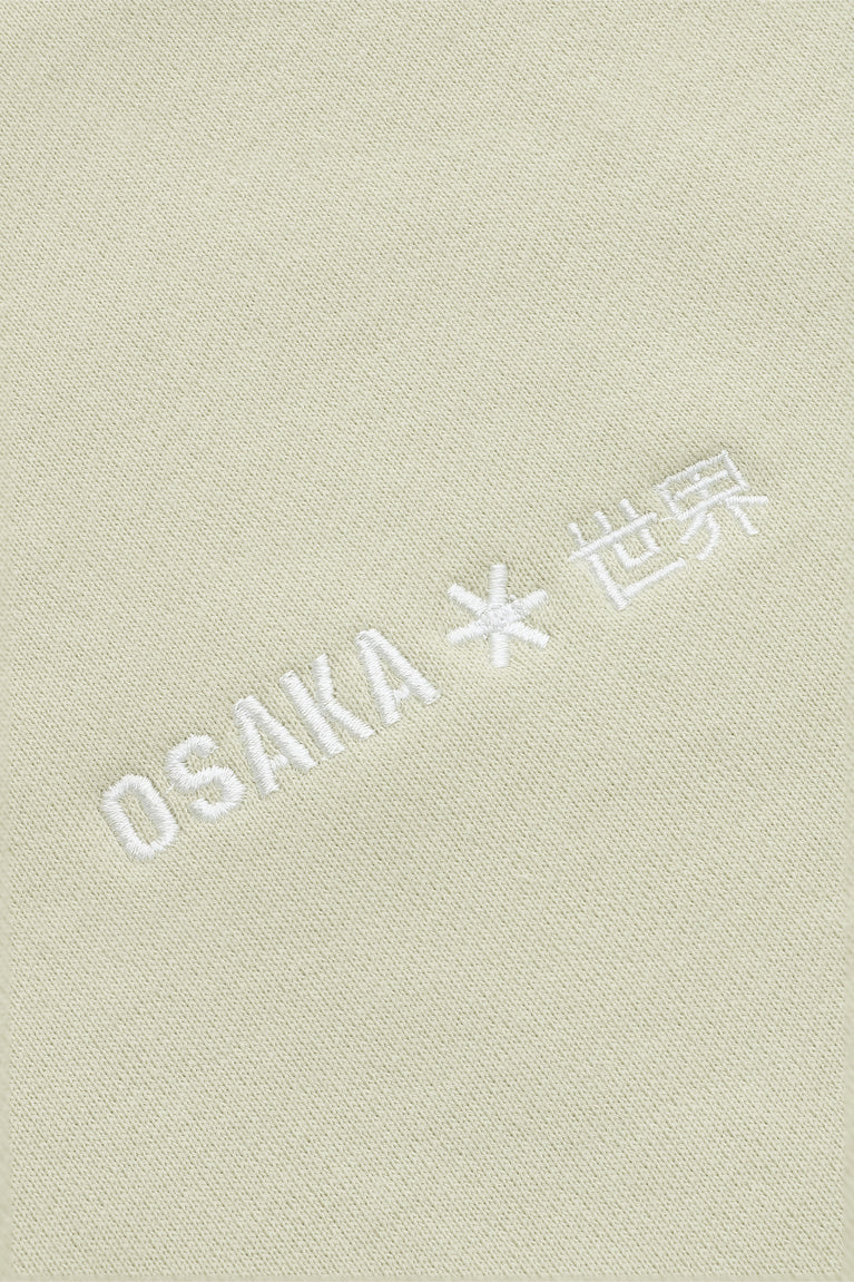 Osaka Women Cropped Half Zip Sweater | Warm Grey