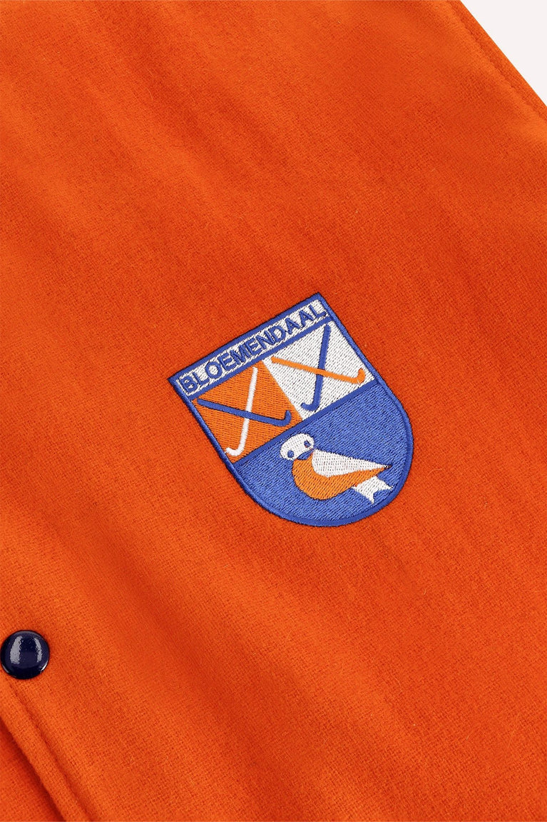 Osaka Bloemendaal Varsity Jacket | Orange - Sports Uniforms Apparel