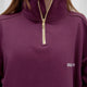 Osaka Osaka Women Cropped Half Zip Sweater | Cherry Lacquer - Sweaters Apparel