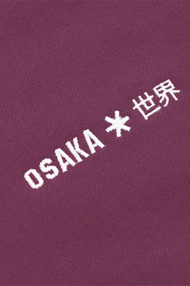Osaka Osaka Women Cropped Half Zip Sweater | Cherry Lacquer - Sweaters Apparel