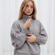 Osaka Osaka Women Cropped Half Zip Sweater | Cloudburst - Sweaters Apparel