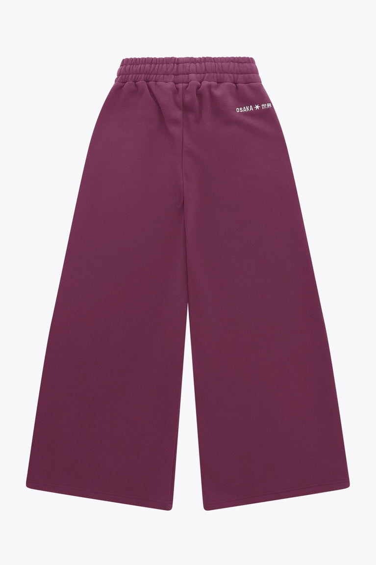 Osaka Osaka Women Sweatpants Wide Leg | Cherry Lacquer - Sweatpants Apparel