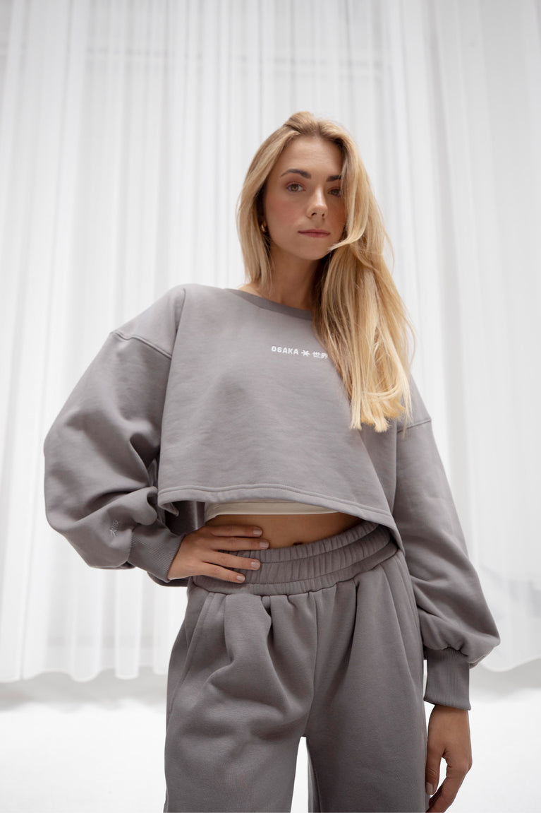 Osaka Women Crossed Back Sweater | Cloudburst