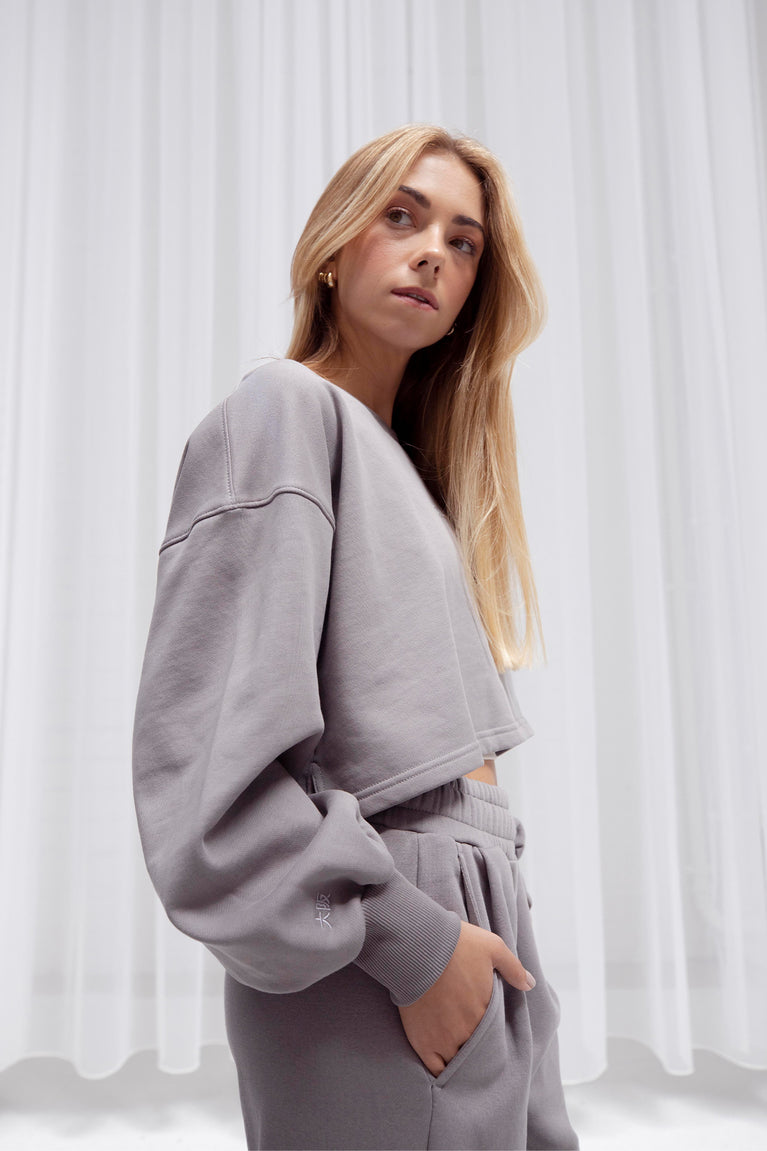 Osaka Women Crossed Back Sweater | Cloudburst