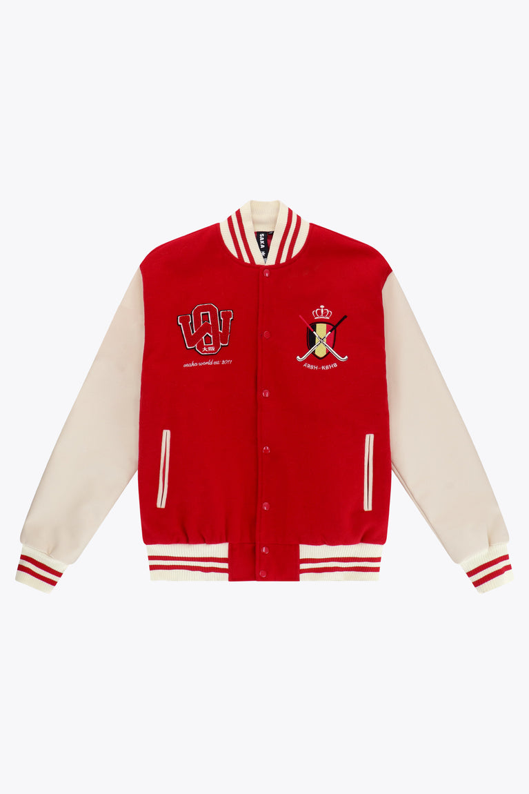 Official Belgium Varsity Jacket | Red