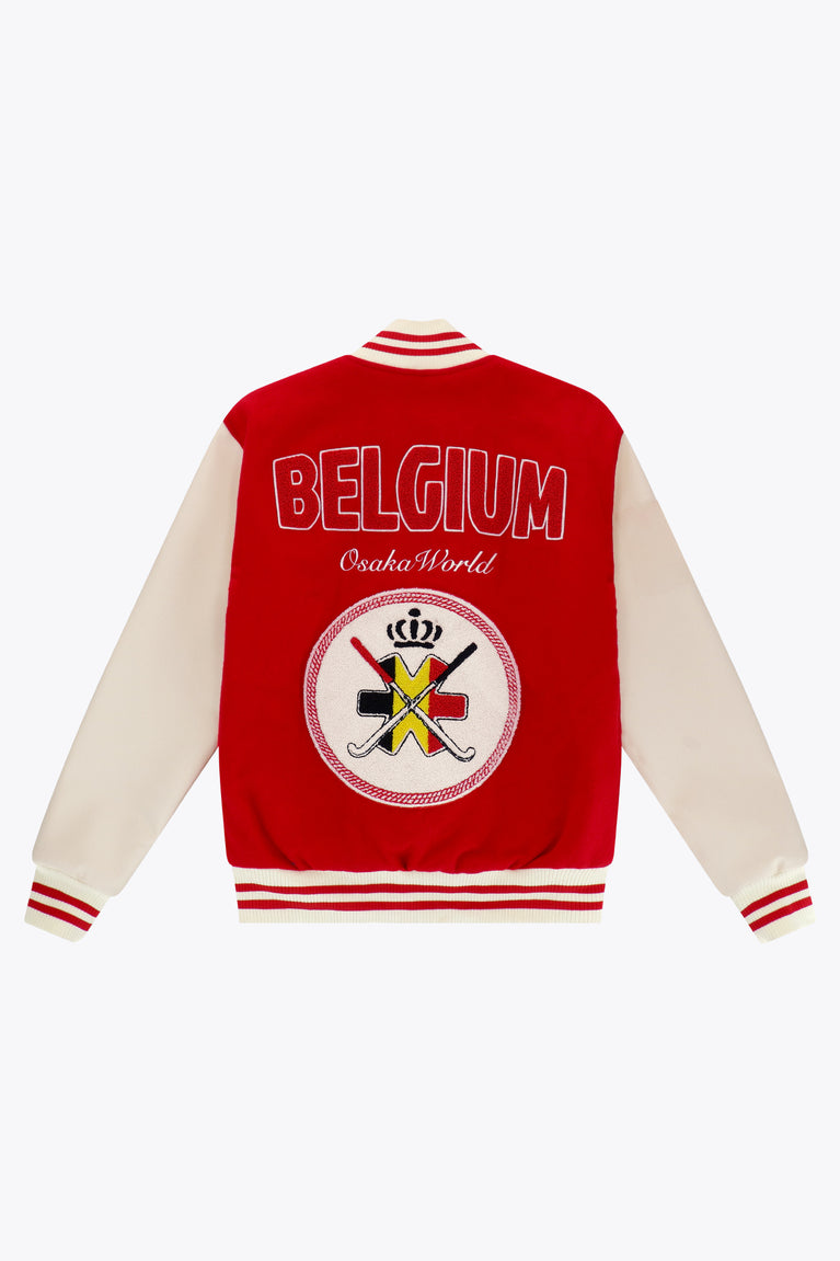 Official Belgium Varsity Jacket | Red