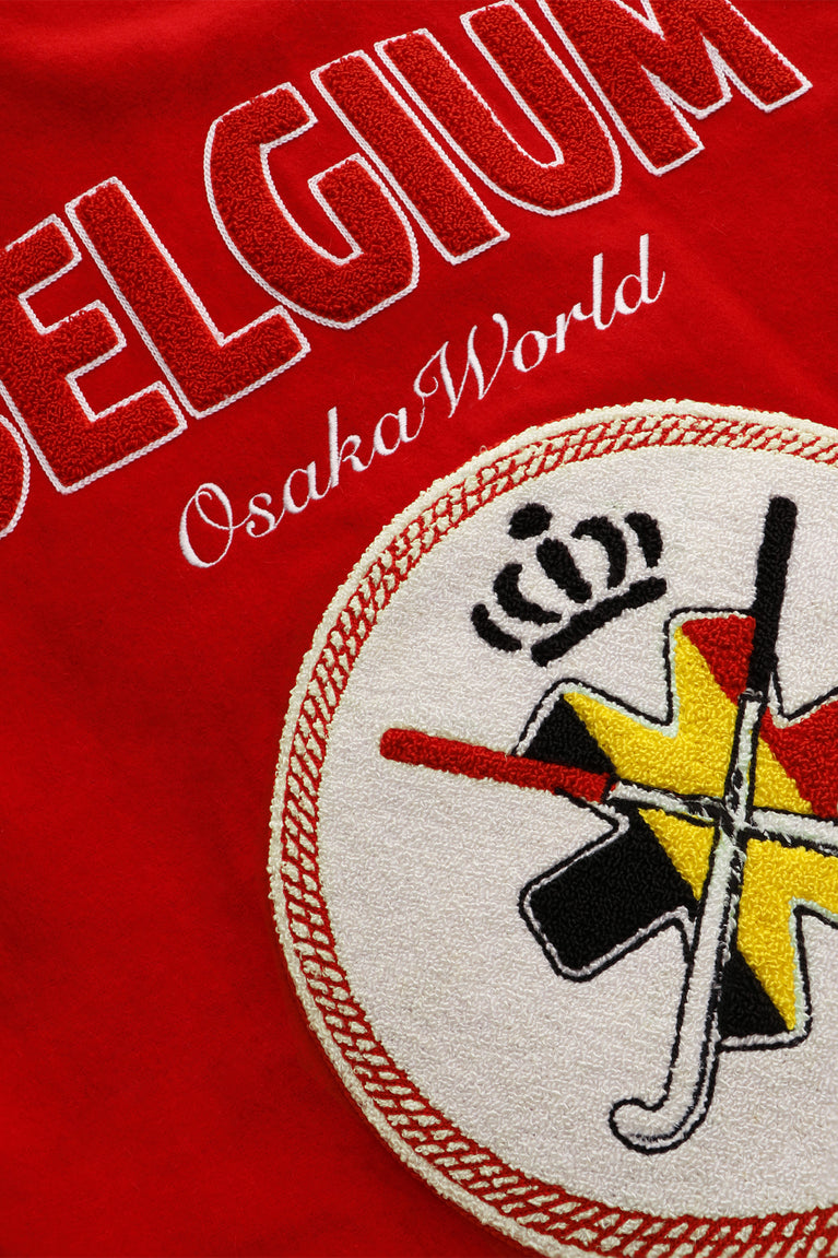 Official Belgium Varsity Jacket | Red