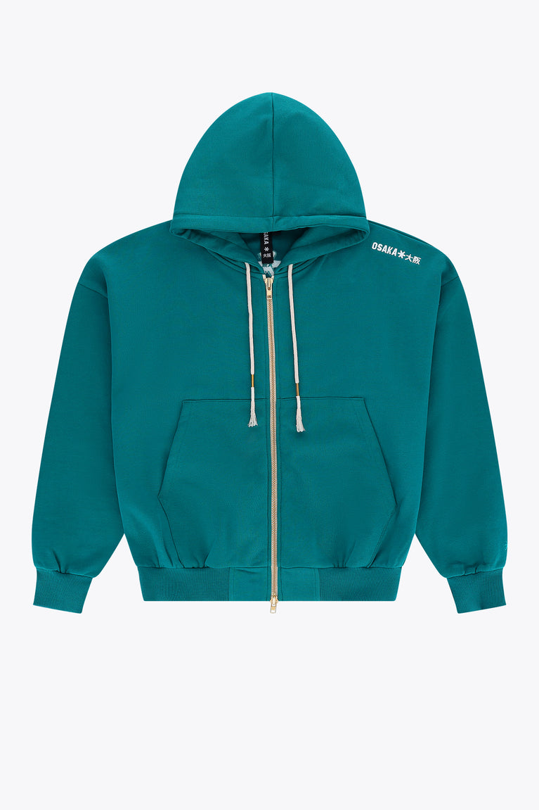 Osaka Men Full Zip Hoodie | Transformative Teal