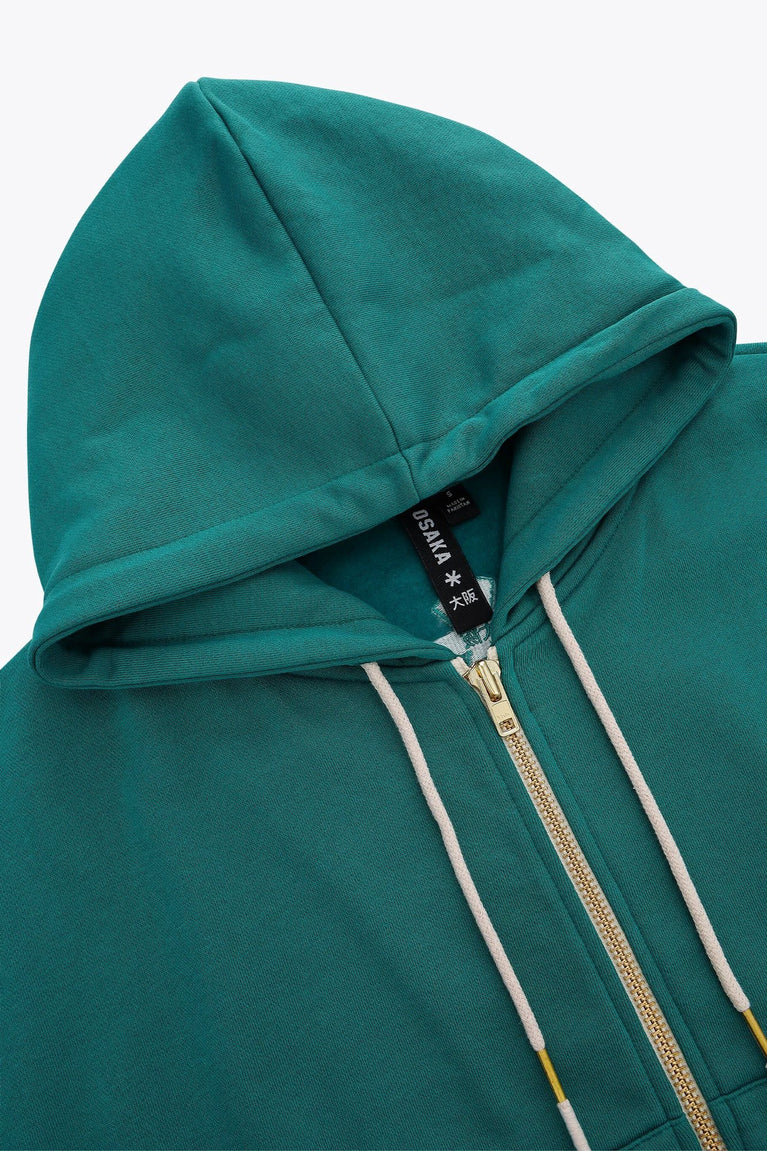 Osaka Osaka Men Full Zip Hoodie | Transformative Teal - Hoodies Apparel