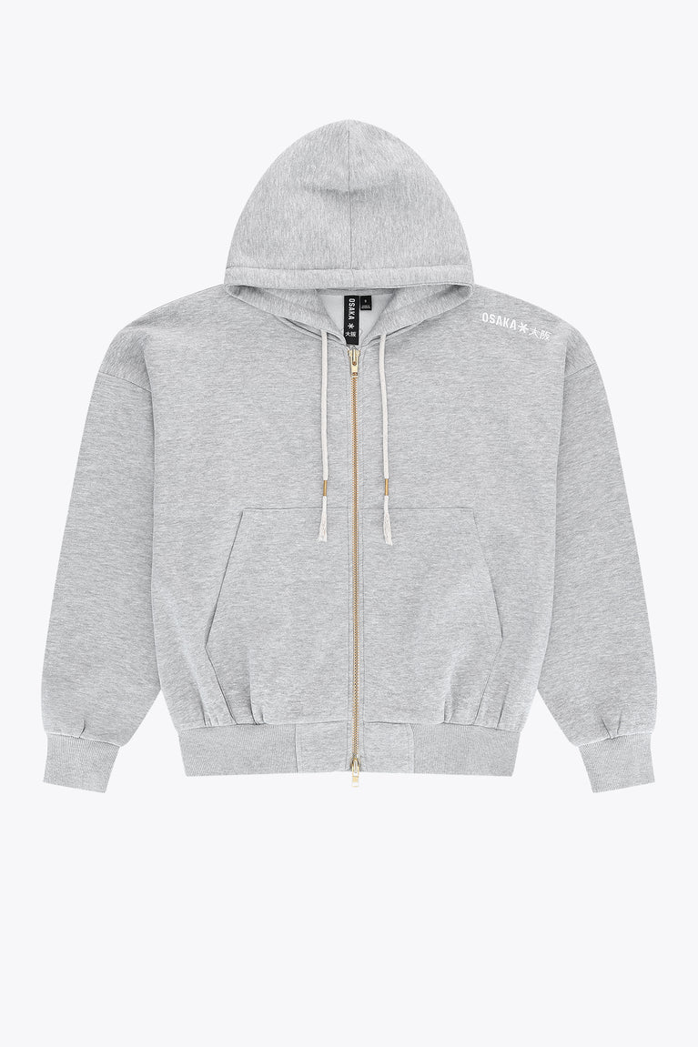 Osaka Men Full Zip Hoodie | Heather Grey