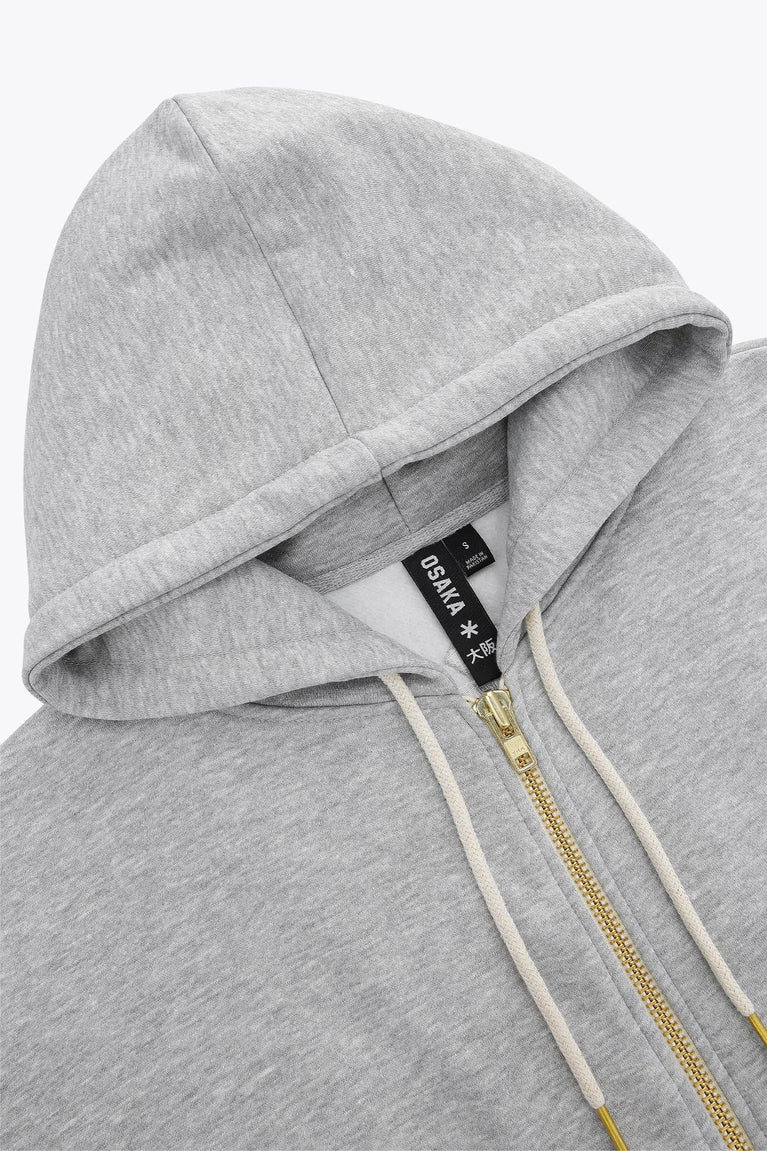 Osaka Osaka Men Full Zip Hoodie | Heather Grey - Hoodies Apparel