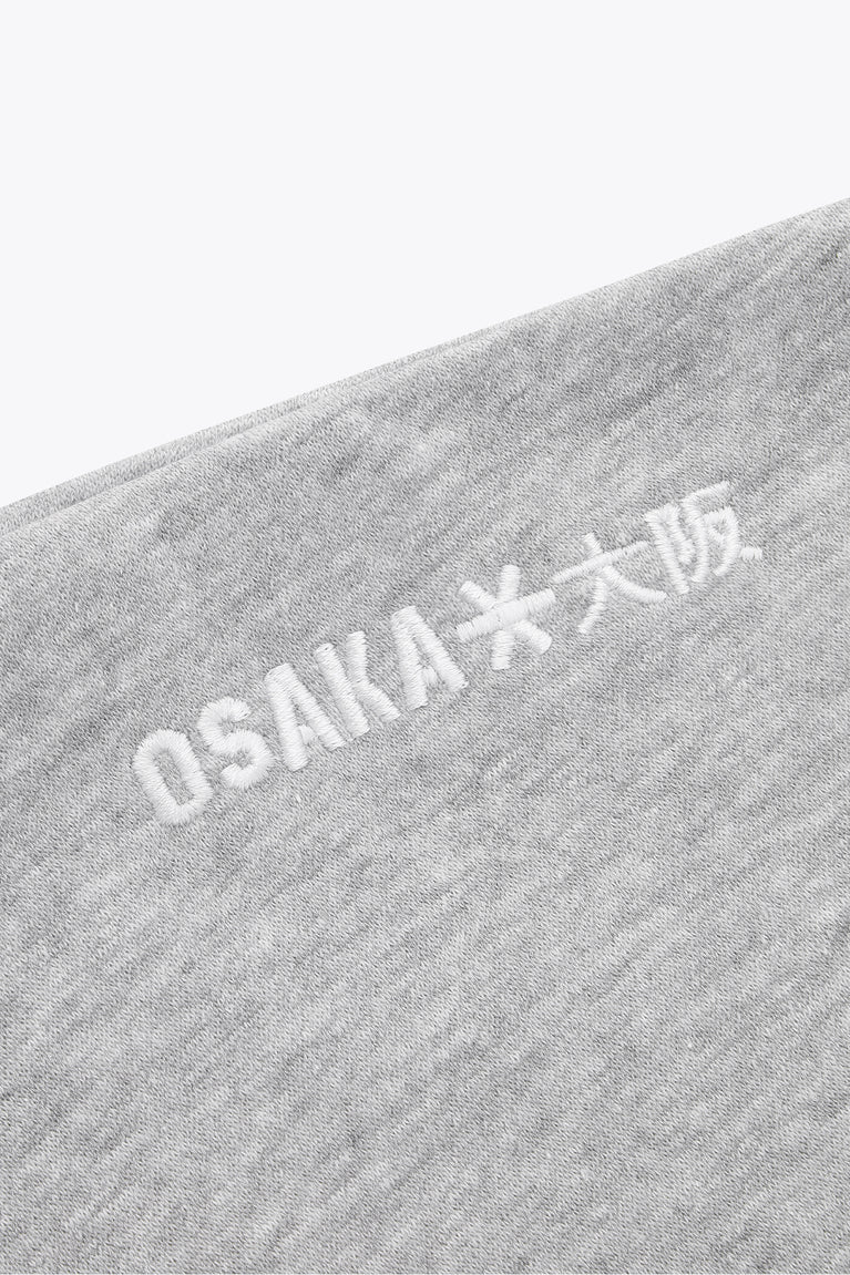 Osaka Men Full Zip Hoodie | Heather Grey