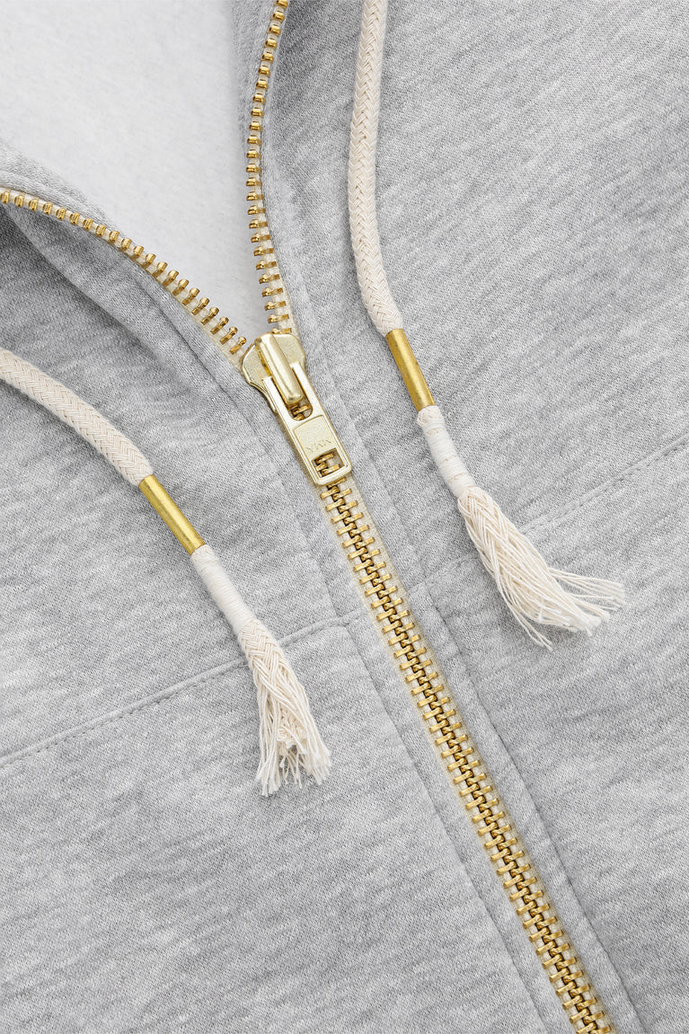 Osaka Men Full Zip Hoodie | Heather Grey