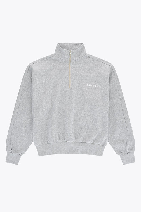 Osaka Men Half Zip Sweater | Heather Grey Osaka Osaka Men Half Zip Sweater | Heather Grey - Sweatshirts Apparel