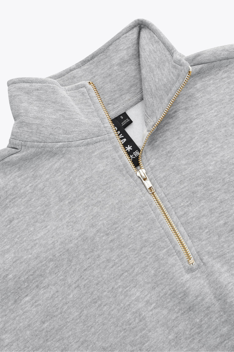 Osaka Men Half Zip Sweater | Heather Grey