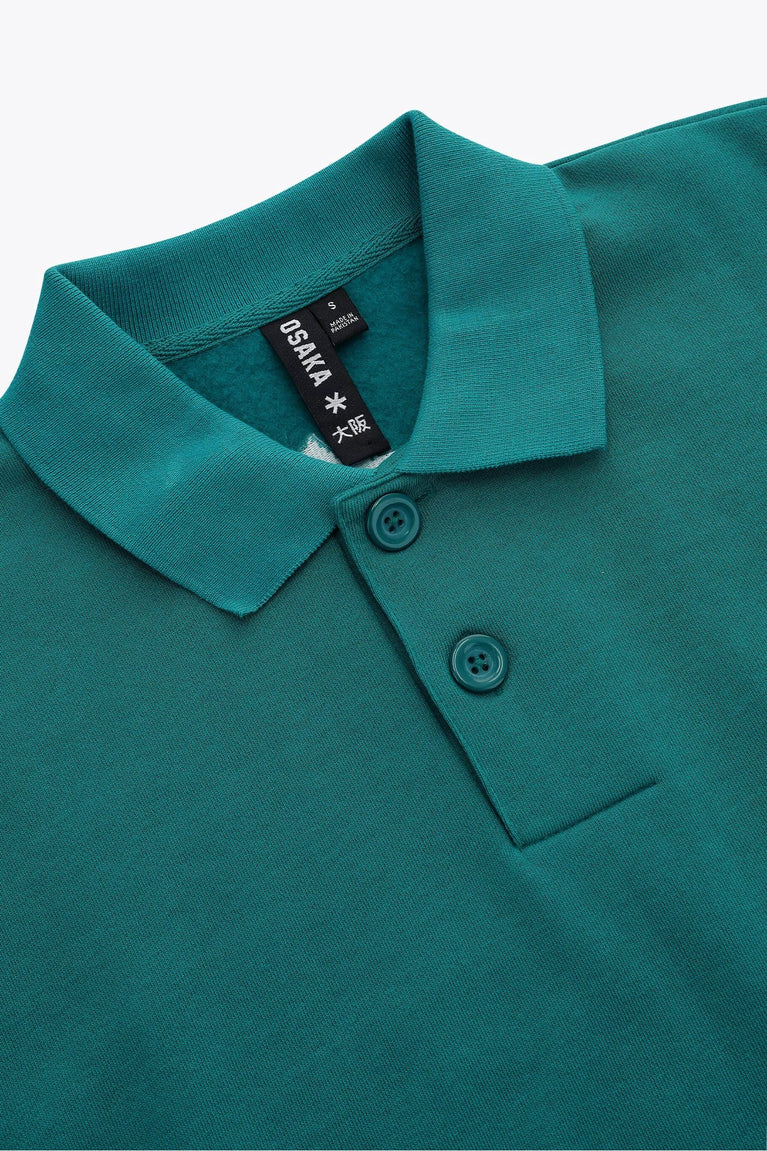 Osaka Osaka Men Polo Sweater | Transformative Teal - Sweatshirts Apparel