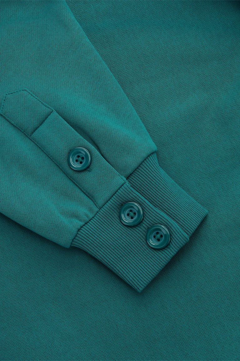 Osaka Osaka Men Polo Sweater | Transformative Teal - Sweatshirts Apparel