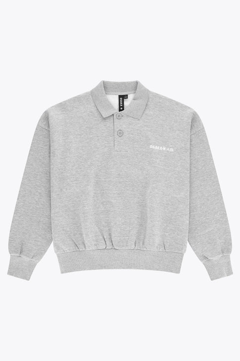 Osaka Men Polo Sweater | Heather Grey Osaka Osaka Men Polo Sweater | Heather Grey - Sweaters Apparel