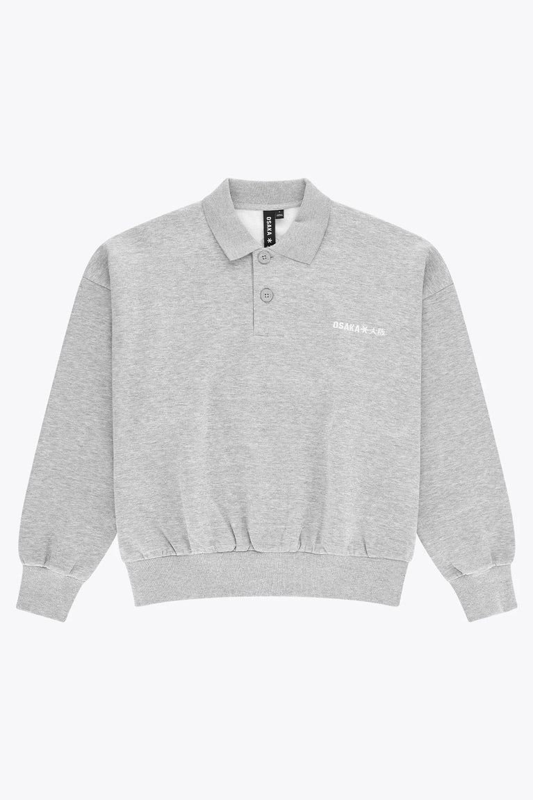 Osaka Osaka Men Polo Sweater | Heather Grey - Sweaters Apparel
