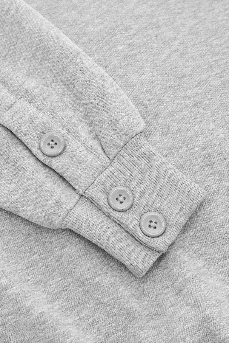 Osaka Osaka Men Polo Sweater | Heather Grey - Sweaters Apparel