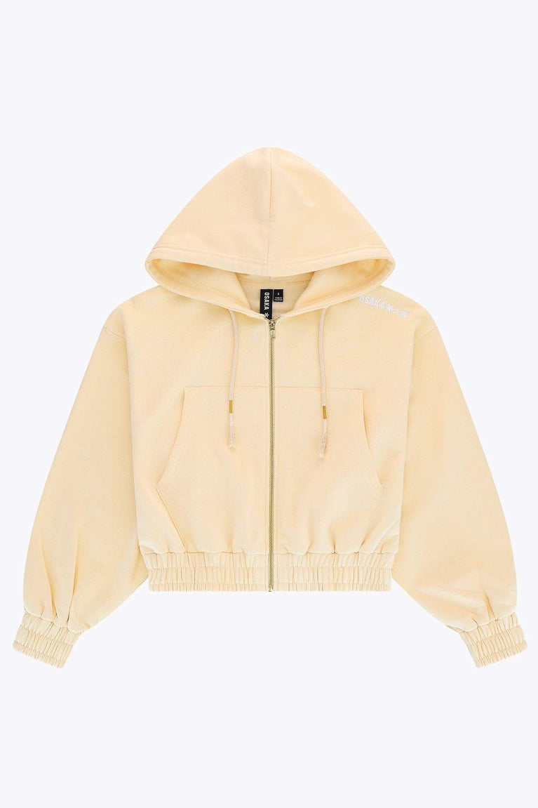 Osaka Osaka Women Cropped Full Zip Hoodie | Washi - Hoodies Apparel