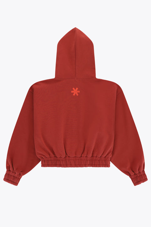 Osaka Women Cropped Full Zip Hoodie | Brunette Osaka Women Cropped Full Zip Hoodie | Brunette