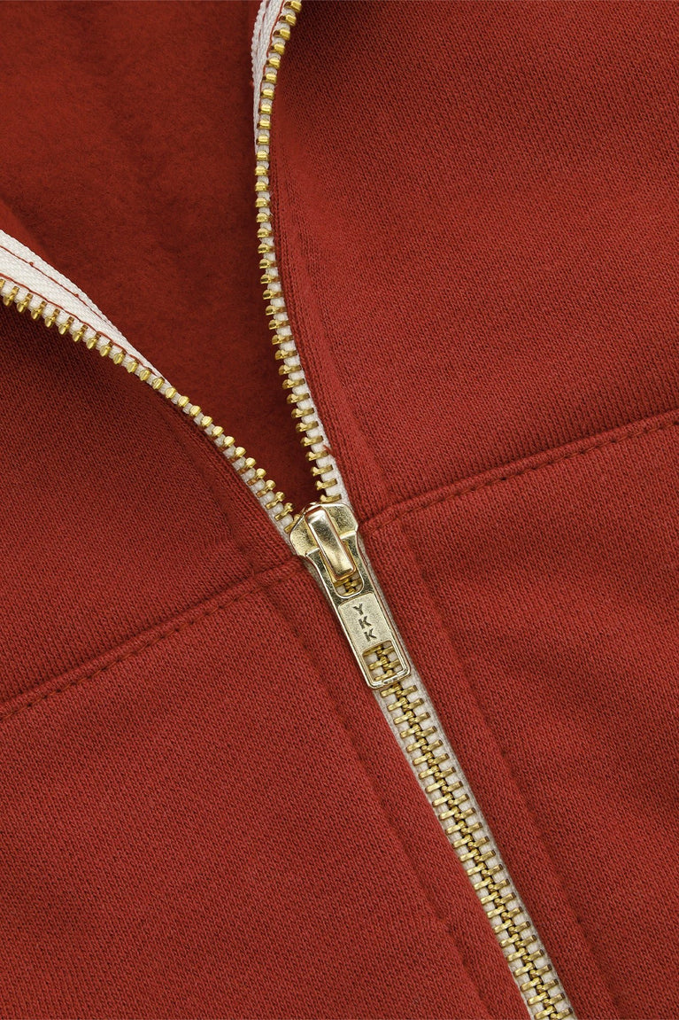 Osaka Osaka Women Full Zip Sweater | Brunette - Sweaters Apparel